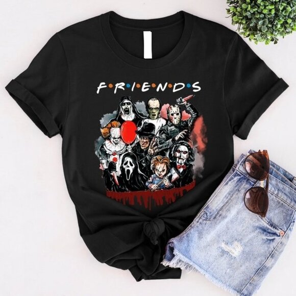 Horror Character Halloween Movie Costume Fan Gift Graphic Unisex T-shirt 79 - Picture 1 of 6